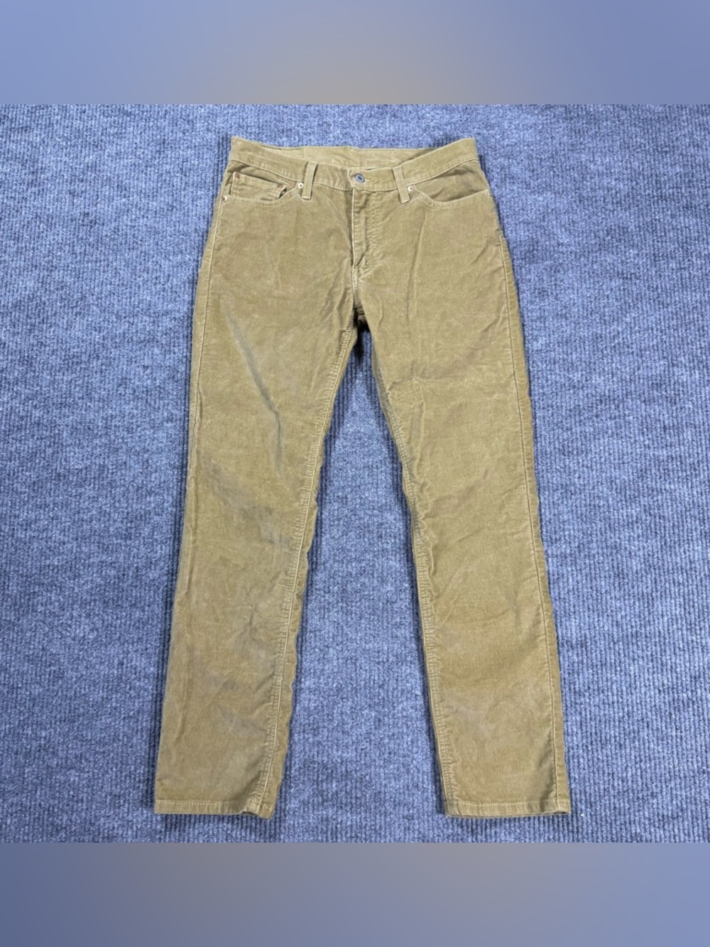 Levis 511 Pants Jeans Mens 32x32 Tan Gold Corduroy Slim Fit 5 Pocket Casual